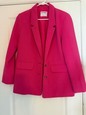 Old Navy Hot Pink Tailored Blazer